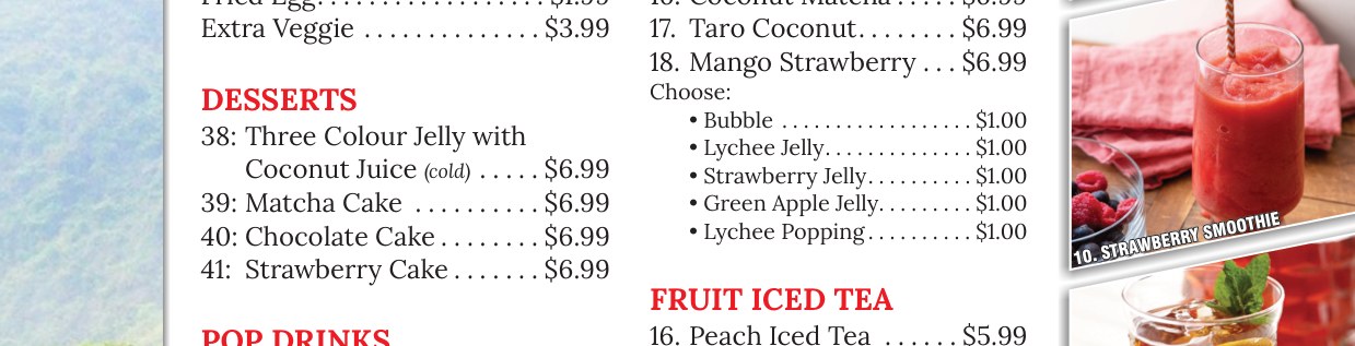 Pho House menu page 4 mobile section 2