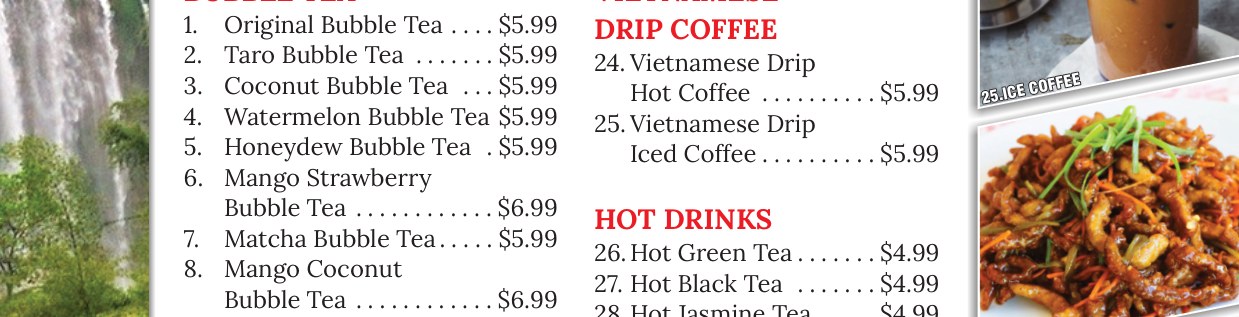 Pho House menu page 4 mobile section 4